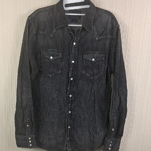 Polo Ralph Lauren Denim Western Pearl Button Snap Longsleeve Shirt